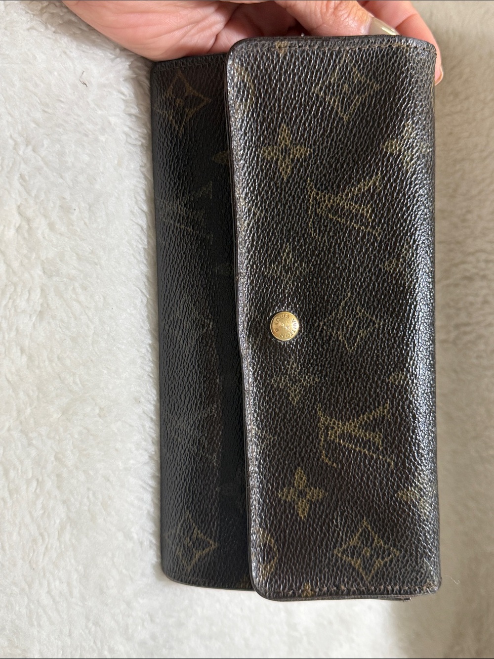 Louis Vuitton Monogram Canvas Dark Brown & Gold Key/Card Holder